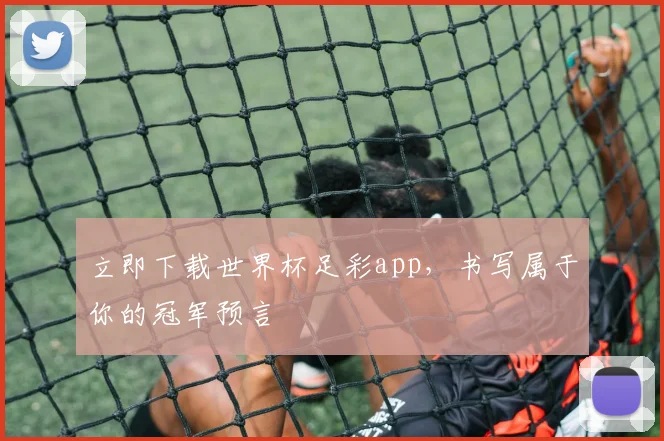 立即下载世界杯足彩app,书写属于你的冠军预言